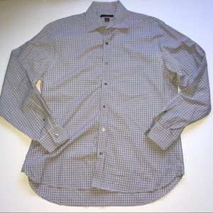 Michael Kors check button down shirt